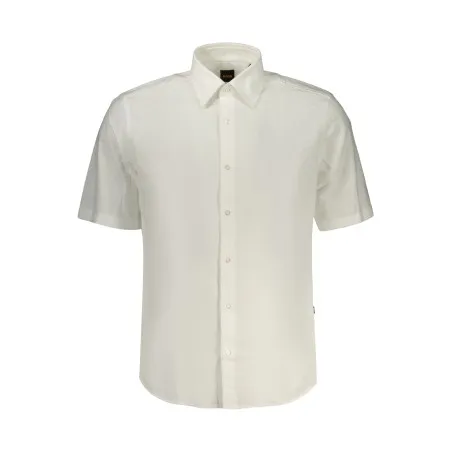 CHEMISE BLANCHE À MANCHES COURTES POUR HOMME BOSS - BOSS