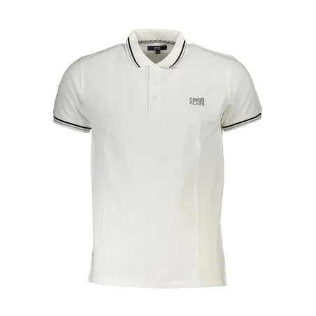 CAVALLI CLASS POLO MANCHES COURTES HOMME BLANC - CAVALLI CLASS