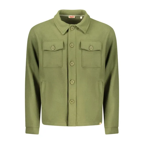 CHEMISE À MANCHES LONGUES VERTE POUR HOMME AVEC MOTIF DE FUSIL - RIFLE