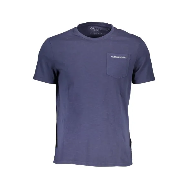 T-SHIRT MANCHES COURTES GUESS JEANS HOMME BLEU - GUESS JEANS