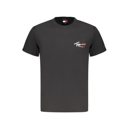 T-shirt noir à manches courtes pour homme Tommy Hilfiger - TOMMY HILFIGER