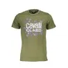 T-SHIRT À MANCHES COURTES CAVALLI CLASS HOMME VERT - CAVALLI CLASS
