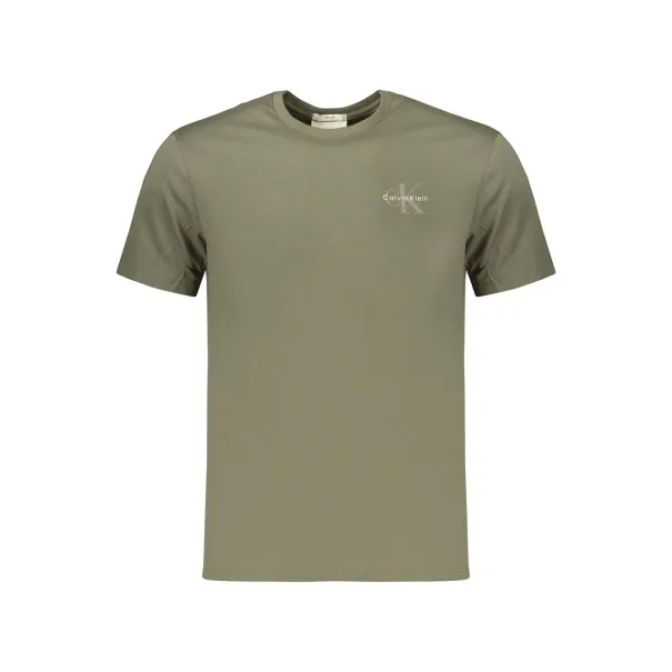 T-shirt vert à manches courtes pour homme CALVIN KLEIN - CALVIN KLEIN