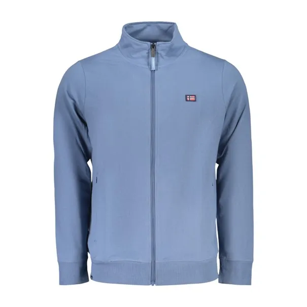 SWEAT-SHIRT BLEU À FERMETURE ÉCLAIR POUR HOMME NORVÈGE 1963 - NORWAY 1963