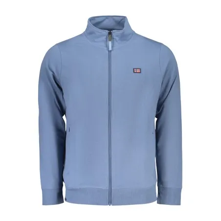 SWEAT-SHIRT BLEU À FERMETURE ÉCLAIR POUR HOMME NORVÈGE 1963 - NORWAY 1963