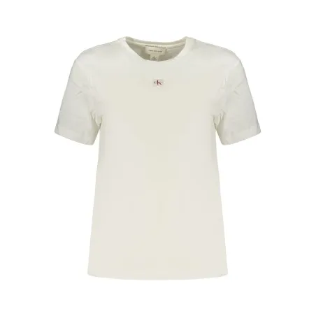 T-shirt blanc à manches courtes pour femme Calvin Klein - CALVIN KLEIN