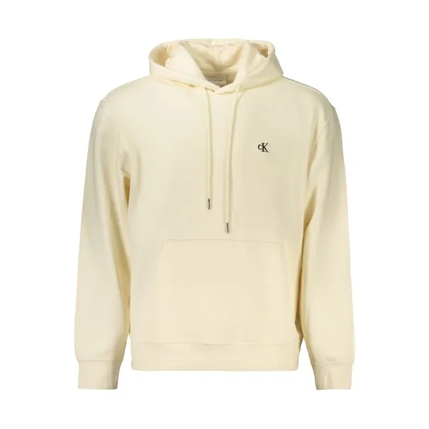 SWEAT-SHIRT FERMÉ CALVIN KLEIN POUR HOMME, BEIGE - CALVIN KLEIN