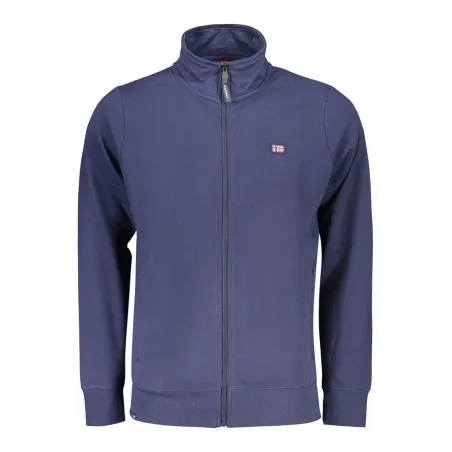 SWEAT-SHIRT BLEU À FERMETURE ÉCLAIR POUR HOMME NORVÈGE 1963 - NORWAY 1963