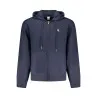 SWEAT-SHIRT BLEU À FERMETURE ÉCLAIR CALVIN KLEIN POUR HOMME - CALVIN KLEIN