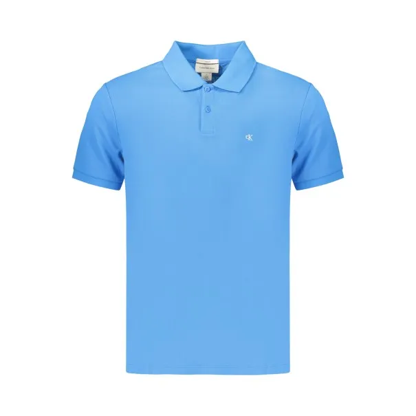 Polo à manches courtes pour homme Calvin Klein, bleu - CALVIN KLEIN