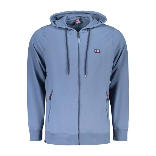 SWEAT-SHIRT BLEU À FERMETURE ÉCLAIR POUR HOMME NORVÈGE 1963 - NORWAY 1963