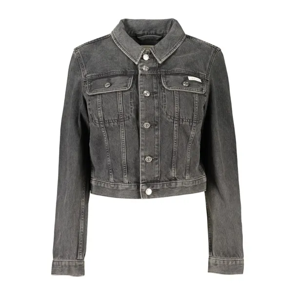 VESTE EN JEAN NOIR POUR FEMME CALVIN KLEIN - CALVIN KLEIN