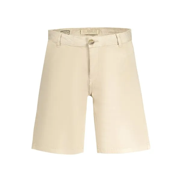 PANTALON BERMUDA HOMME GUESS JEANS BEIGE - GUESS JEANS