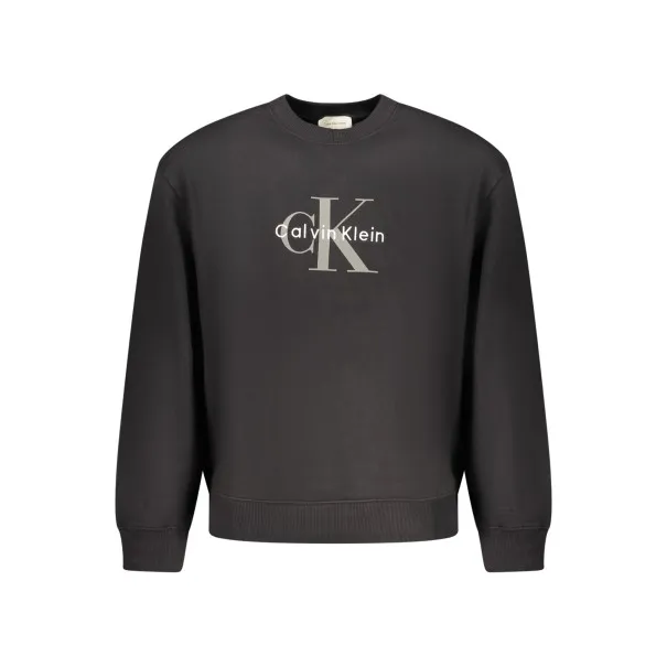 SWEAT-SHIRT NOIR À FERMETURE ÉCLAIR CALVIN KLEIN POUR HOMME - CALVIN KLEIN
