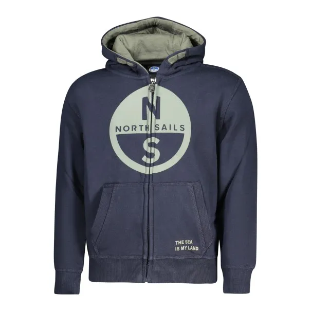 SWEAT-SHIRT BLEU À FERMETURE ÉCLAIR POUR ENFANTS NORTH SAILS - NORTH SAILS