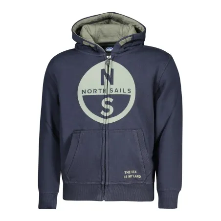 SWEAT-SHIRT BLEU À FERMETURE ÉCLAIR POUR ENFANTS NORTH SAILS - NORTH SAILS