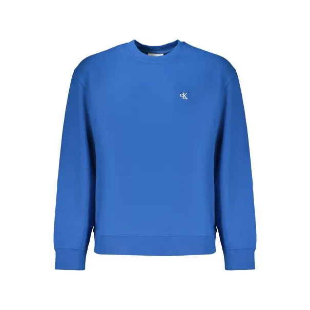 SWEAT-SHIRT BLEU À FERMETURE ÉCLAIR CALVIN KLEIN POUR HOMME - CALVIN KLEIN