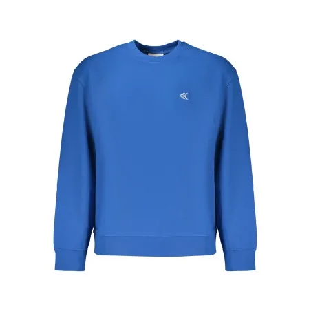 SWEAT-SHIRT BLEU À FERMETURE ÉCLAIR CALVIN KLEIN POUR HOMME - CALVIN KLEIN
