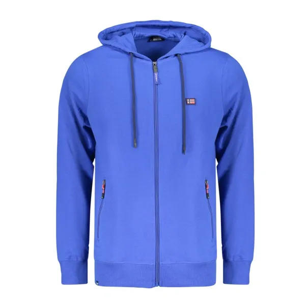 SWEAT-SHIRT BLEU À FERMETURE ÉCLAIR POUR HOMME NORVÈGE 1963 - NORWAY 1963
