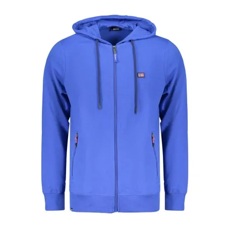SWEAT-SHIRT BLEU À FERMETURE ÉCLAIR POUR HOMME NORVÈGE 1963 - NORWAY 1963