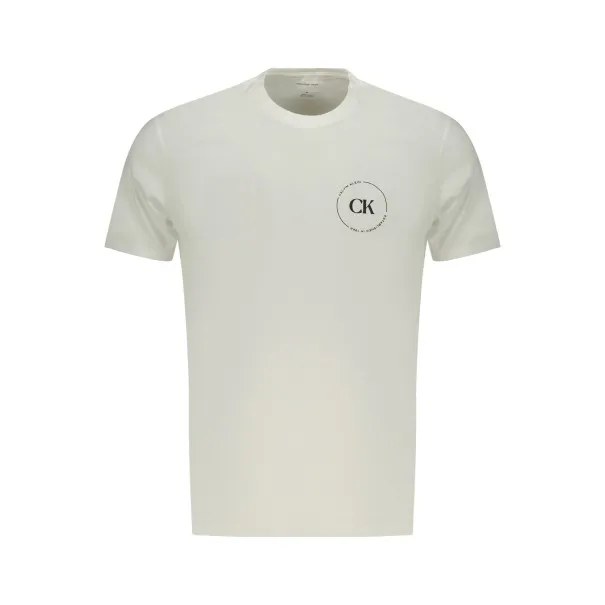 T-shirt blanc à manches courtes pour homme Calvin Klein - CALVIN KLEIN