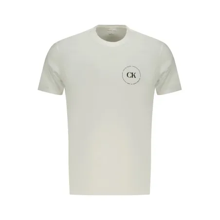 T-shirt blanc à manches courtes pour homme Calvin Klein - CALVIN KLEIN