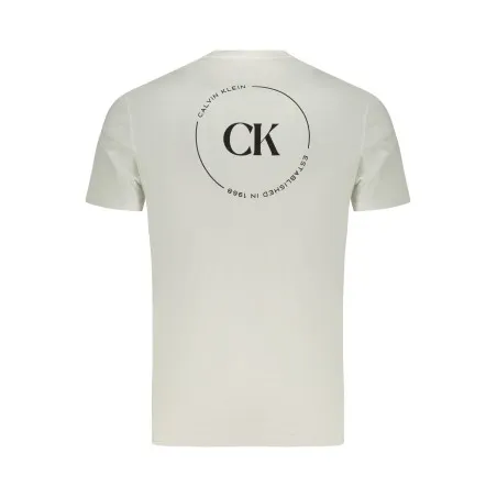 T-shirt blanc à manches courtes pour homme Calvin Klein - CALVIN KLEIN