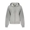 SWEAT-SHIRT FERMÉ GRIS CALVIN KLEIN POUR FEMME - CALVIN KLEIN