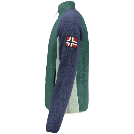 Sweat-shirt zippé vert pour homme Norvège 1963 - NORWAY 1963