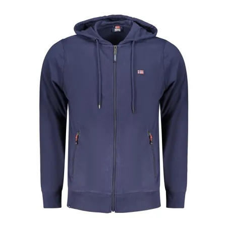 SWEAT-SHIRT BLEU À FERMETURE ÉCLAIR POUR HOMME NORVÈGE 1963 - NORWAY 1963