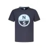 T-shirt à manches courtes pour enfant North Sails, bleu - NORTH SAILS