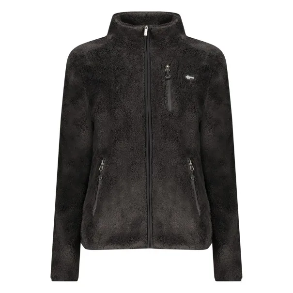 SWEAT-SHIRT NOIR À FERMETURE ÉCLAIR POUR FEMMES NORVÈGE 1963 - NORWAY 1963