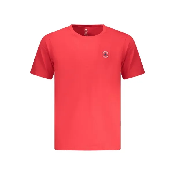 T-shirt Converse rouge à manches courtes pour homme - CONVERSE