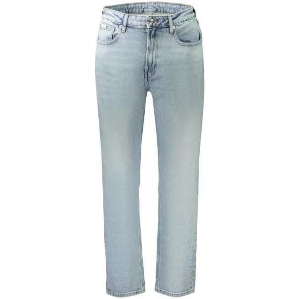 JEAN EN DENIM CALVIN KLEIN POUR FEMME, BLEU - CALVIN KLEIN