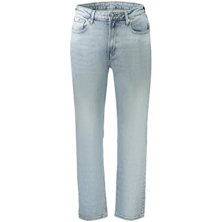 JEAN EN DENIM CALVIN KLEIN POUR FEMME, BLEU - CALVIN KLEIN
