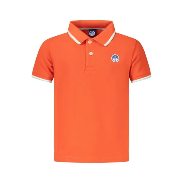 Polo à manches courtes pour enfants North Sails, orange - NORTH SAILS
