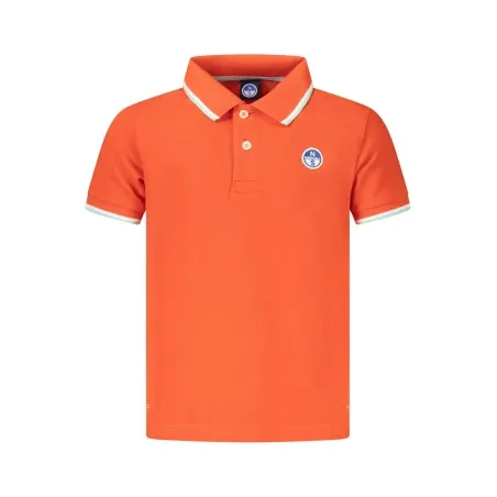 Polo à manches courtes pour enfants North Sails, orange - NORTH SAILS
