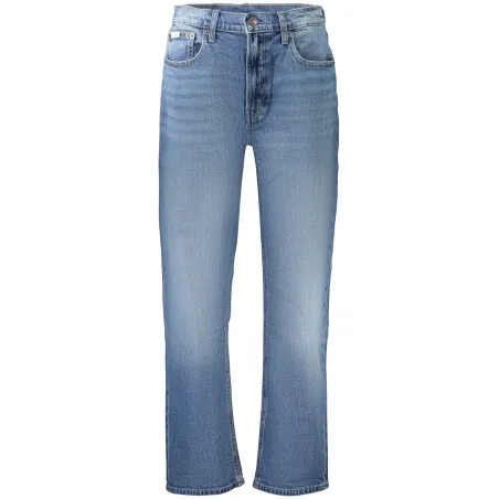 JEAN EN DENIM CALVIN KLEIN POUR FEMME, BLEU - CALVIN KLEIN