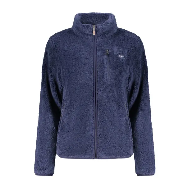 SWEAT-SHIRT FEMME BLEU À FERMETURE ÉCLAIR NORVÈGE 1963 - NORWAY 1963