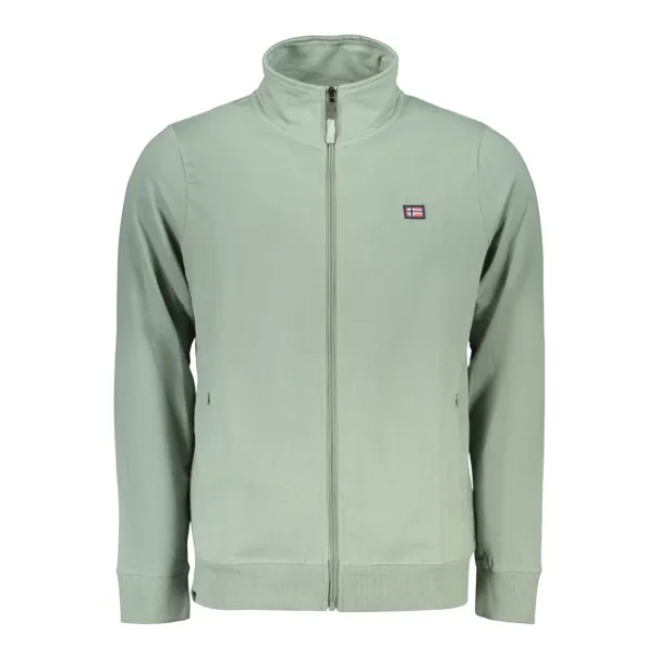 SWEAT-SHIRT VERT À FERMETURE ÉCLAIR POUR HOMME NORVÈGE 1963 - NORWAY 1963