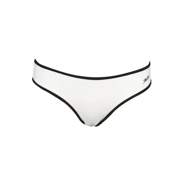 KARL LAGERFELD BEACHWEAR BAS DE MAILLOT DE BAIN FEMME BLANC - KARL LAGERFELD BEACHWEAR
