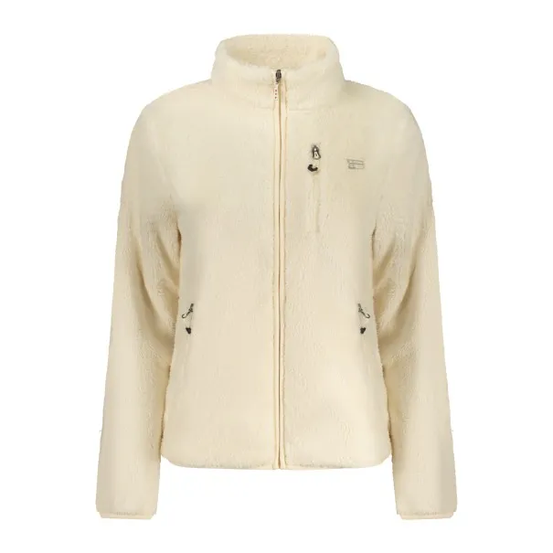 SWEAT-SHIRT BLANC À FERMETURE ÉCLAIR POUR FEMMES NORVÈGE 1963 - NORWAY 1963
