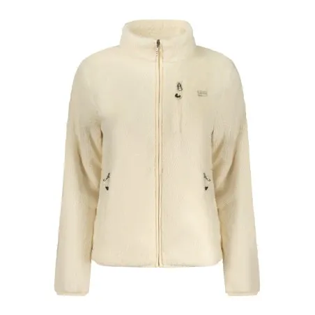 SWEAT-SHIRT BLANC À FERMETURE ÉCLAIR POUR FEMMES NORVÈGE 1963 - NORWAY 1963