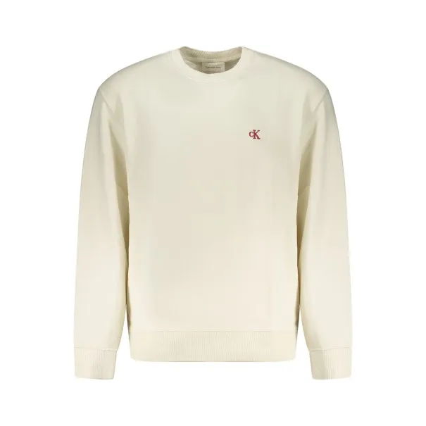 Sweat-shirt zippé blanc pour homme Calvin Klein - CALVIN KLEIN