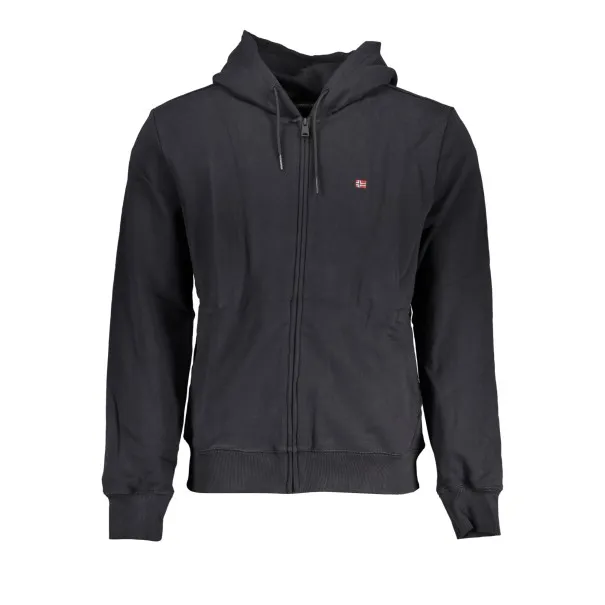 NAPAPIJRI SWEAT-SHIRT ZIPPÉ NOIR POUR HOMMES - NAPAPIJRI