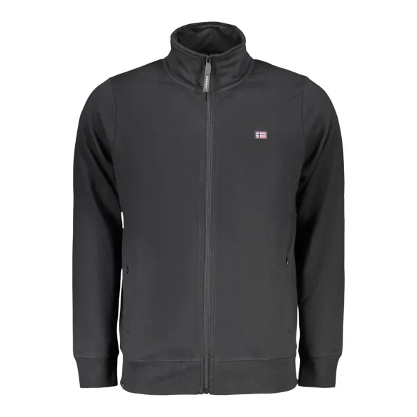 SWEAT-SHIRT NOIR À FERMETURE ÉCLAIR POUR HOMME NORVÈGE 1963 - NORWAY 1963