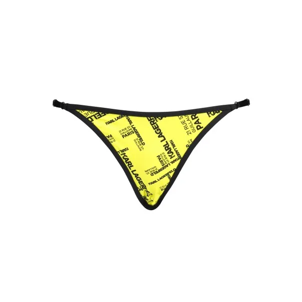 KARL LAGERFELD BEACHWEAR BAS DE MAILLOT DE BAIN FEMME JAUNE - KARL LAGERFELD BEACHWEAR