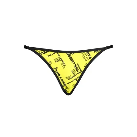 KARL LAGERFELD BEACHWEAR BAS DE MAILLOT DE BAIN FEMME JAUNE - KARL LAGERFELD BEACHWEAR