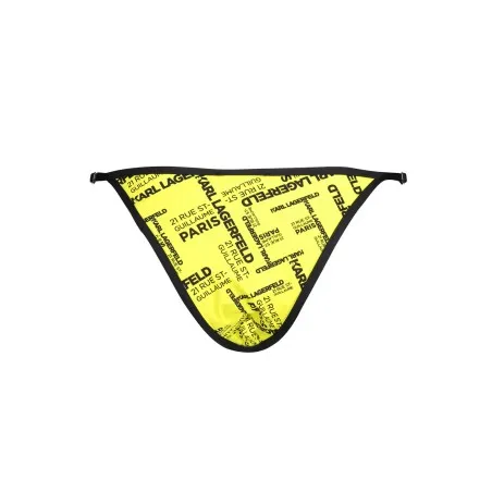 KARL LAGERFELD BEACHWEAR BAS DE MAILLOT DE BAIN FEMME JAUNE - KARL LAGERFELD BEACHWEAR