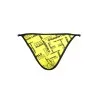 KARL LAGERFELD BEACHWEAR BAS DE MAILLOT DE BAIN FEMME JAUNE - KARL LAGERFELD BEACHWEAR